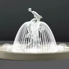 Dolphin Fountain 3d model
