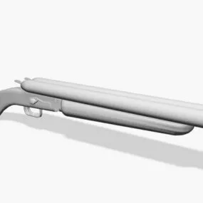 Double Barrel Shotgun 3d model
