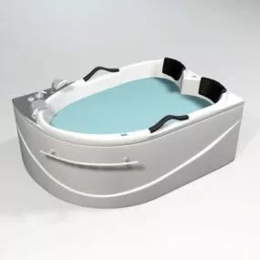 Large Corner Bathtub 3d model