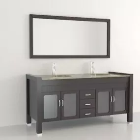 Double Sink Vanity 3d model