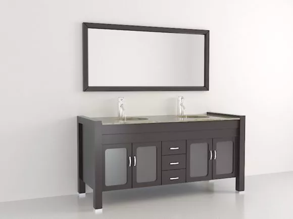 Bathroom Shower Mixer Set 3d model