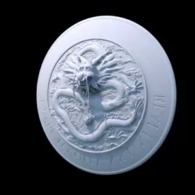 Steel Dragon Shield 3d model