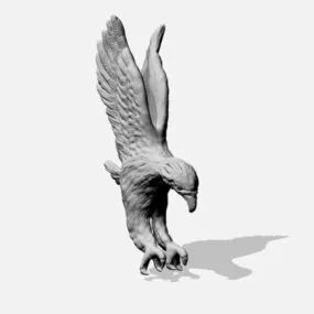 Eagle Sculpture Statue 3d model