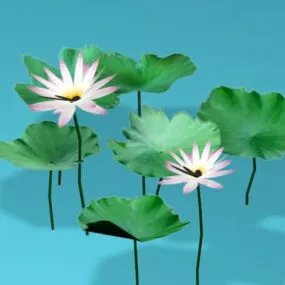 Egyptian Lotus Flower 3d model