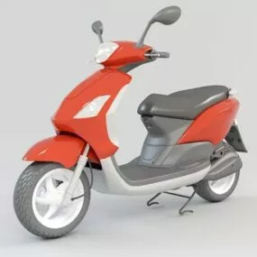 Motor Scooter Moped 3d model