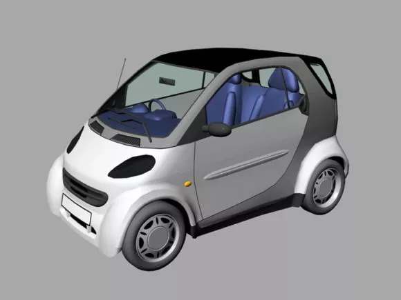 Old Rusty Car 3d model