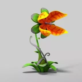 Evil Eating Flower 3d model