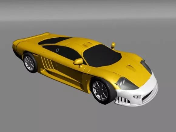 Red Supercar Concept 3d model