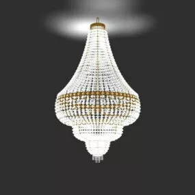 Fancy Crystal Chandelier 3d model