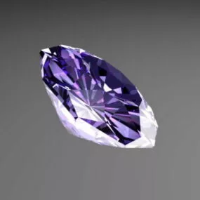 Beautiful Purple Diamond 3d model