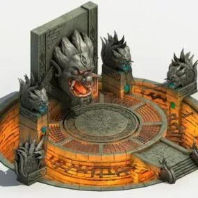 Fantasy Altar Temple 3d model