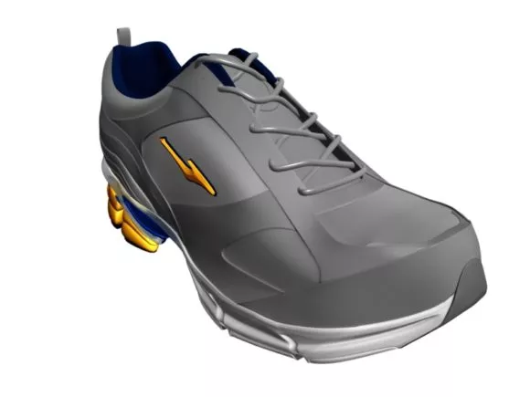 White Shoes Or Man 3d model