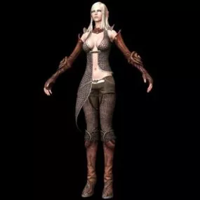 High Elf Noble Girl 3d model