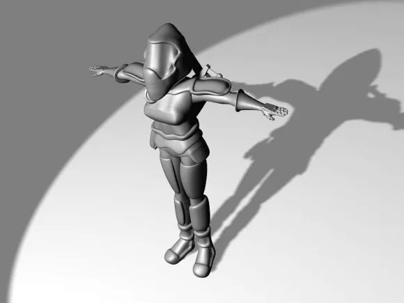Space Chad Robot Figure 3d model