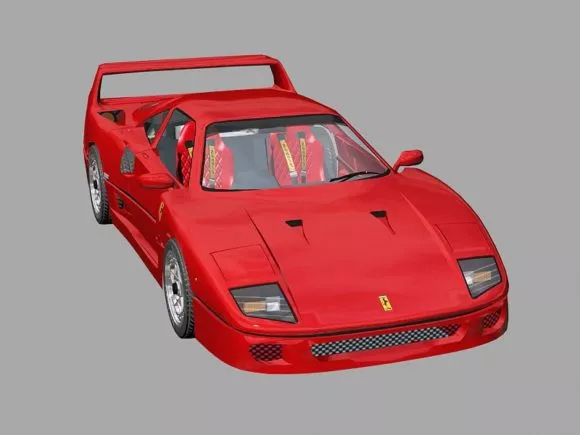 Batmobile Car Concept Prototype 3d model