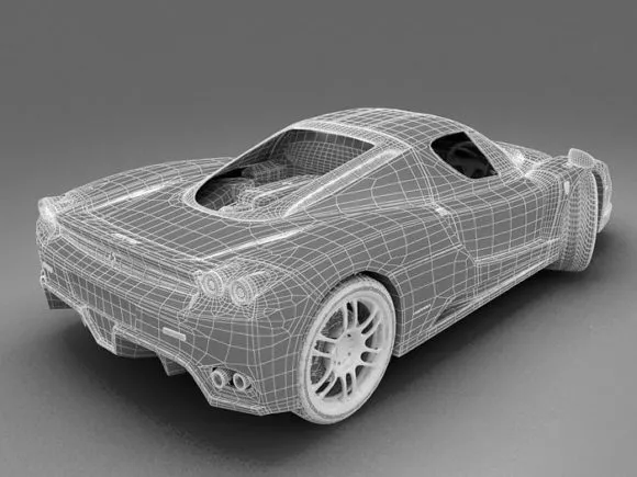 Car Batmobile Concept 3d model
