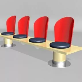 Fixed Waiting Seat 3d model