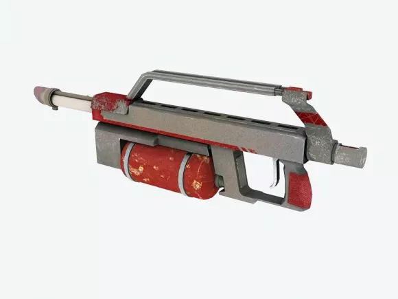 Lowpoly Flamethrower Gun 3d model Lowpoly Flamethrower Gun 3d model