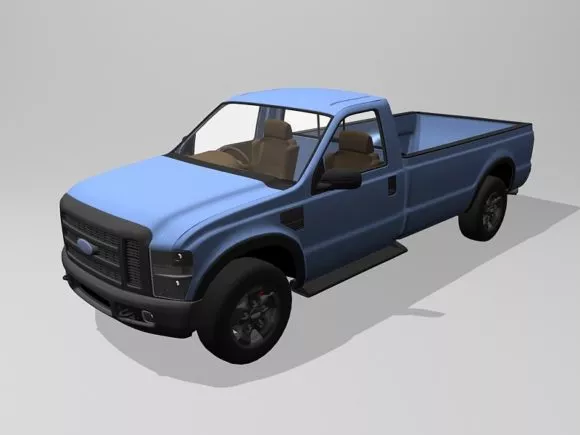 Ford F250 Pickup Car 3d model Ford F250 Pickup Car 3d model