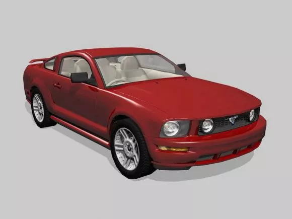 Vintage Car Vector W8 1989 3d model