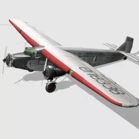 Ford Tri Motor Plane 3d model