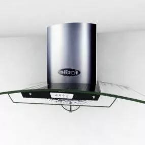 Range Hood Glass Panel 3d model