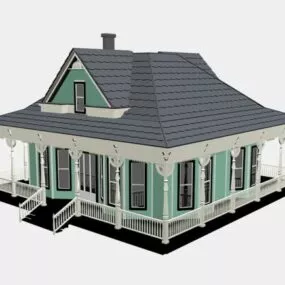 French Country Farmhouse 3d model