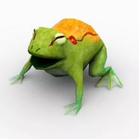 Green Frog Monster 3d model