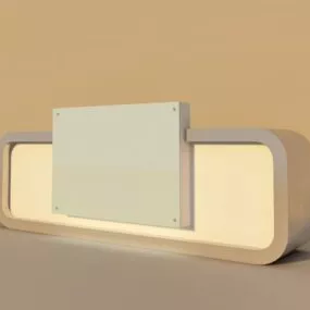 Front Reception Desk 3d model