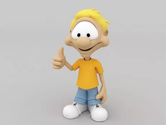 Walking Office Man 3d model