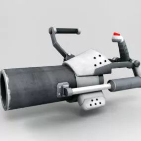 Scifi Mortar Weapon 3d model