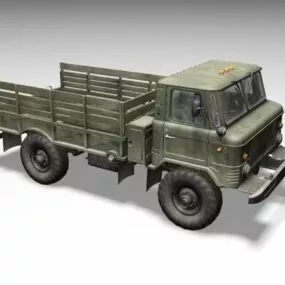Gaz66 Soviet Truck 3d model