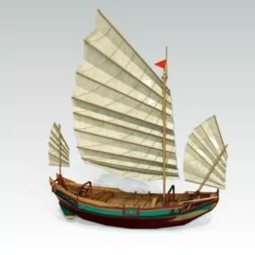 Ancient Galleon Sailing Ship 3d model