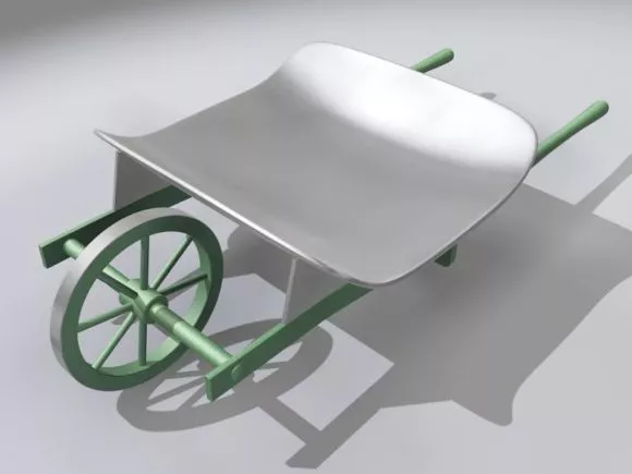 Hand Cart 3d model Hand Cart 3d model
