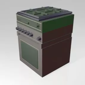 Gas Stove Oven 3d model