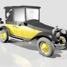 Vintage Car Gaston Fiat 509 3d model