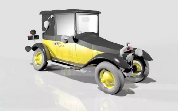 Sedan Car Lowpoly 3d model