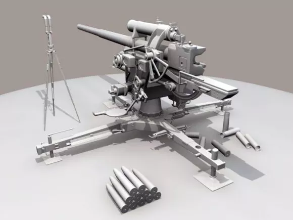 Plz Self Propelled Howitzer 3d model