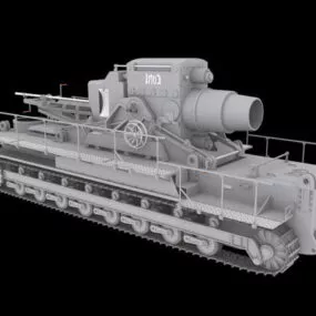 Karl Gerat 041 Self Propelled Siege Mortar 3d model
