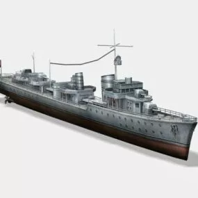 German Military Type1936 Destroyer 3d model