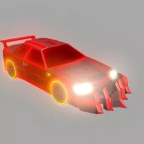 Ghost Rider Racing Car 3d model