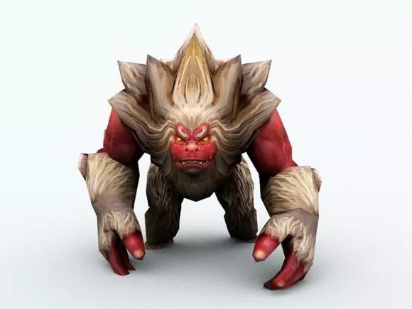 Fire Dragon Animation 3d model