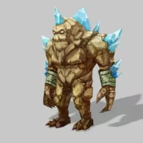 Giant Rock Monster Creature 3d model