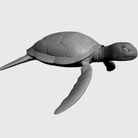 Sea Turtle Swimming 3d model