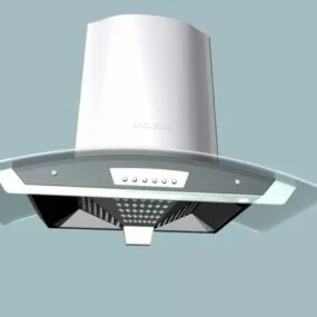 Glass Face Kitchen Hood 3d model