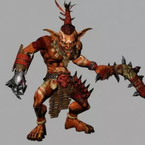 Goblin King Monster Character 3d model