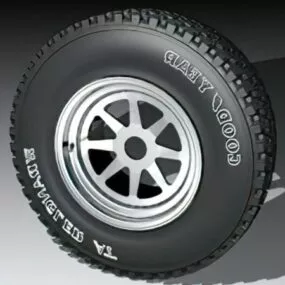 Goodyear Tire Wheel 3d model