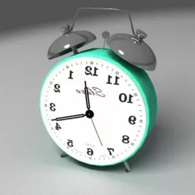 Vintage Circle Alarm Clock 3d model