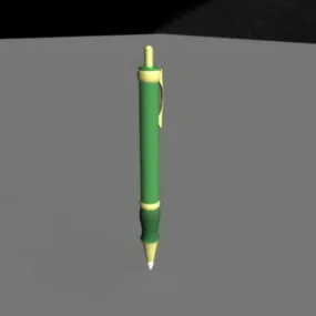 School Ballpoint Pen V3 3d model