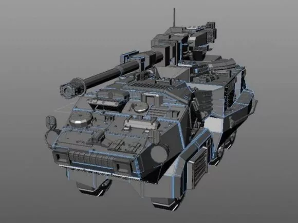 Flame Weapon Gaming Object 3d model